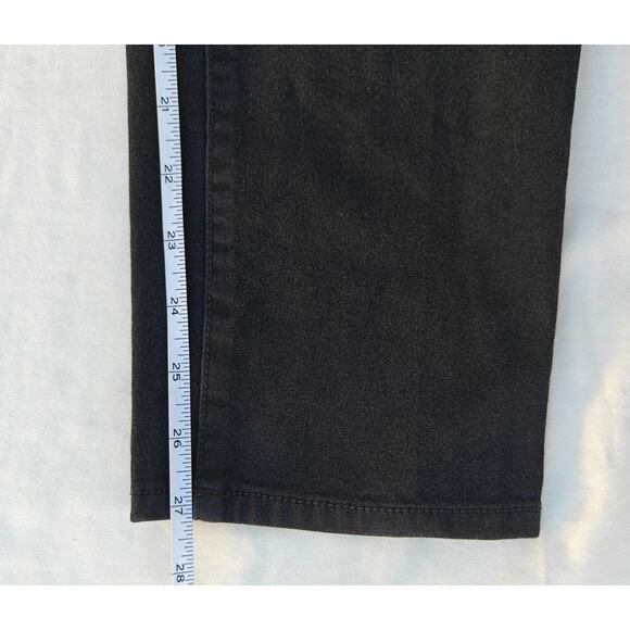 Chico’s Black Jeans Size 1.5 Regular Stretch Denim Straight Leg Mid Rise - Picture 6 of 6